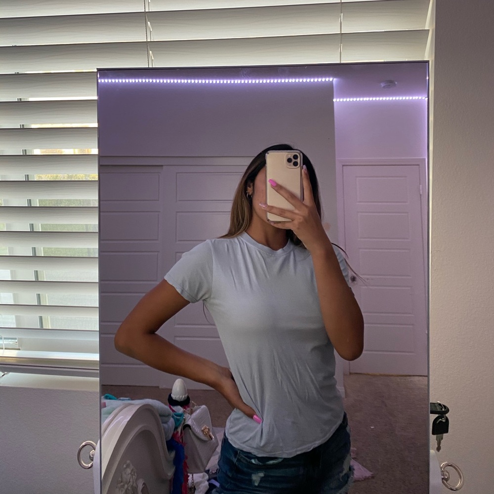 Baby blue Brandy Melville T-shirt